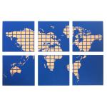 30x30x0.5cm Cork Push Pin World Map Travel Map Antiwear Odorless for sale