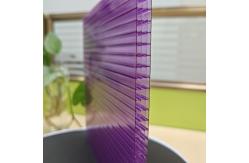 China 10mm 2.1m*5.8m Purple Polycarbonate Sheets  Four-Layer Structure supplier