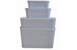 China Hot Selling Plastic Bins Box Organizer Box Storage with Lid supplier