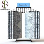 Swing Metal Carpet Flooring Display Rack 6 - 12 Rugs for sale