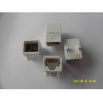 single port 10/100 BASE unshielded Ethernet RJ45 Connector with transformer , gray for sale