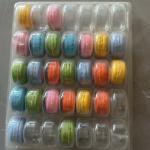 Macaron 35  Transparent Tray Packaging Handmade Box Macaron Packaging Chocolate Packaging Top And Bottom Cover Cake Packaging for sale