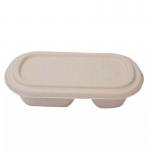 100 Biodegradable Compostable Sugarcane Container 850 1000ml Wheat Straw Food Container for sale