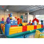 Inflatable Bouncy House Colourful Obstacle Course Inflatable Fun City Playground for sale