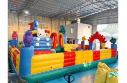 China Inflatable Bouncy House Colourful Obstacle Course Inflatable Fun City Playground supplier