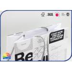Custom Print Paper Shopping Bags With Cotton Ropes For Clothes