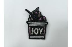 China TK Design Embroidered Patches For Clothes Heat Transfer Labels supplier