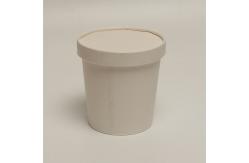 China Recyclable Printable Compostable Soup Cup , Microwave Safe 16 Oz Paper Soup Cups supplier