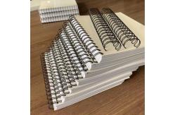 China RoHS A4 Length Black White Double Loop Wire Spiral Binding Coils supplier