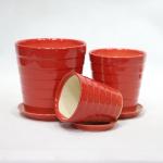 Round Lightweight Ceramic Planters With Drainage Hole for sale
