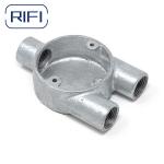 Malleable BS31/4568 Three Way Circular Junction Box 25mm Electrical Round Box for sale