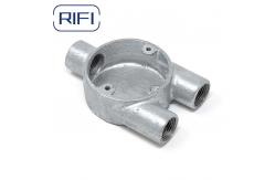 China Malleable BS31/4568 Three Way Circular Junction Box 25mm Electrical Round Box supplier