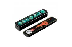 China Resin Unique RPG Dice Set Polyhedral Handcraft For Tabletop Gaming supplier