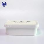 Hot Food Square Plastic Food Containers Customized In Mould Labeling for sale