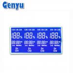 Custom STN Blue LCD 7 Segment Display Negative LCD Display For Charger for sale