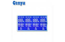 China Custom STN Blue LCD 7 Segment Display Negative LCD Display For Charger supplier