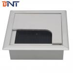 Rectangular Alloy Small Computer Desk Cable Wire Box Office Desk Grommet Computer Desk Cable Manage For Officement for sale