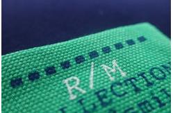 China Rectangle Screen Printing Custom Woven Labels For Clothes，Hats supplier