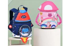 China Rocket Shape SBR Children Backpack 3D Neoprene Education Bag 31 * 24 * 15 Cm supplier