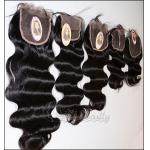 8 Inch Body Wave Lace Top Weave Closure Chinese Human Hair Grade 5A for sale