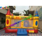 Customized Inflatable Commercial Bouncy Castles / House With 0.55mm PVC Tarpaulin for sale