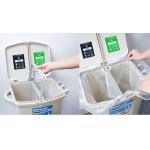 Double Classified Dustbin Silicone Mold Tools 100% PP With Removable Wheel / Lid