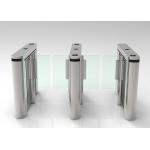 0.4 Second Pedestrian Security Turnstile DC Brushless Clear Acrylic Arm