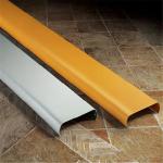 Linear U Strip Ceiling Aluminium Strip 85mm Width Silver Color Strip Panel for sale