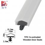 Co-Extruded TPE Wooden Door Seal Strips White Color Rubber Weather Seal Strip for sale