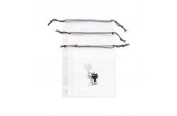 China PE Waterproof 160mic 16*20cm Drawstring Plastic Bag For Cosmetics / Traveling supplier