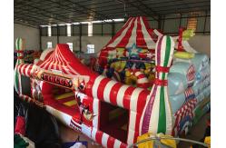 China Large Inflatable Fun City Cute Circus Clown Jumping House For Toddler supplier