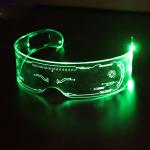 Cyberpunk LED Visor Glasses With 7 Colors And 3 Modes Futuristic Acrylic for sale