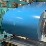 Blue Color Zinc Coated And Prepainted Steel Coil With Protective Layer for sale