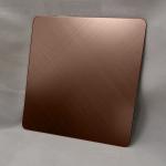 Cross Brushed 304 SS Sheet Brown Color Plating Kitchen for sale