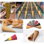 Automatic Commercial Wafer Biscuit Making Machine Ice Cream Cone Baker Machine