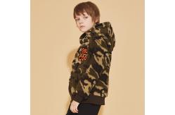 China Camouflage Lightweight Kids Winter Parkas Coral Fleece Jacket Boys Tops supplier