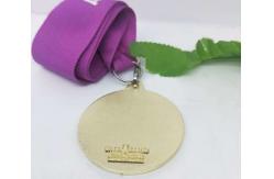 China Die Casting Metal Medal Sandblasting Zinc Alloy Medal With Soft Enamel supplier