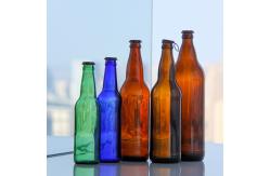 China High Quality 250ml 330ml Green Clear Beer Soda Glass Bottle with Aluminum Lid supplier
