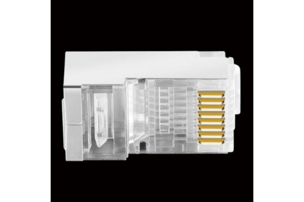 ZC-MP88SR 8P/8C CAT5E Modular Plug Shielded 8 Position Crystal Head