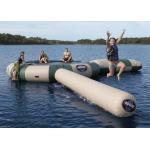 Strong Inflatable Water Trampoline Combo With Slide , Inflatable Water Games for sale