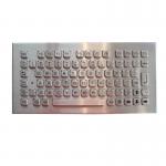 IP65 Anti Vandal Rugged Stainless Steel Keyboard Desktop With Long Stroke Key Travel for sale