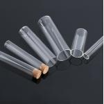 SGS High Borosilicate Glass Storage Bottles Flat Bottom Test Tube 1.2mm for sale