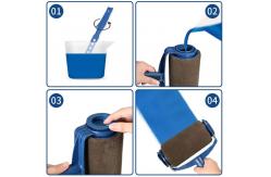 China 8pcs Pro Paint Roller Set Wall Painting Handle Tool With 3 Extension Poles supplier