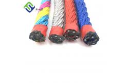 China 6 Strand 16mm Polyester Combination Rope Playground  Wire Rope For Climbing Nets supplier