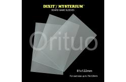 China Matte Dixit Mysterium Card Sleeves Clear Non Glare With Size 81x122mm supplier