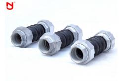 China Galvanized Threaded Expansion Joint , Rubber Flexible Connector Long Circle Life supplier