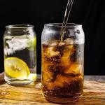 16oz Clear Mason Soda Juice Glass Jars With Bamboo Lids And Glass Straw