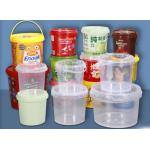 Screen Printing Plastic Food Bucket Lightweight With PP / HDPE Material for sale