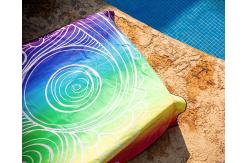 China Rectangular Microfiber Beach Towel With High Absorbency And Nature Inspired Designs supplier