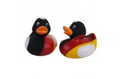 China Promotion Flag Design Squeezing Rubber Ducks National Patriot Soft Squeezing Duck supplier